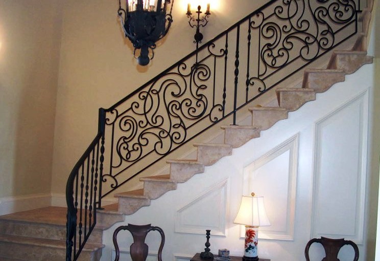 Wrought-Iron-Stair-Railing-(SR-41)