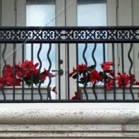 Aluminum-Deck-Railing-(#R-18) with 11-14-M Frieze and wavy pickets