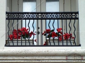 Aluminum-Deck-Railing-(#R-18) with 11-14-M Frieze and wavy pickets