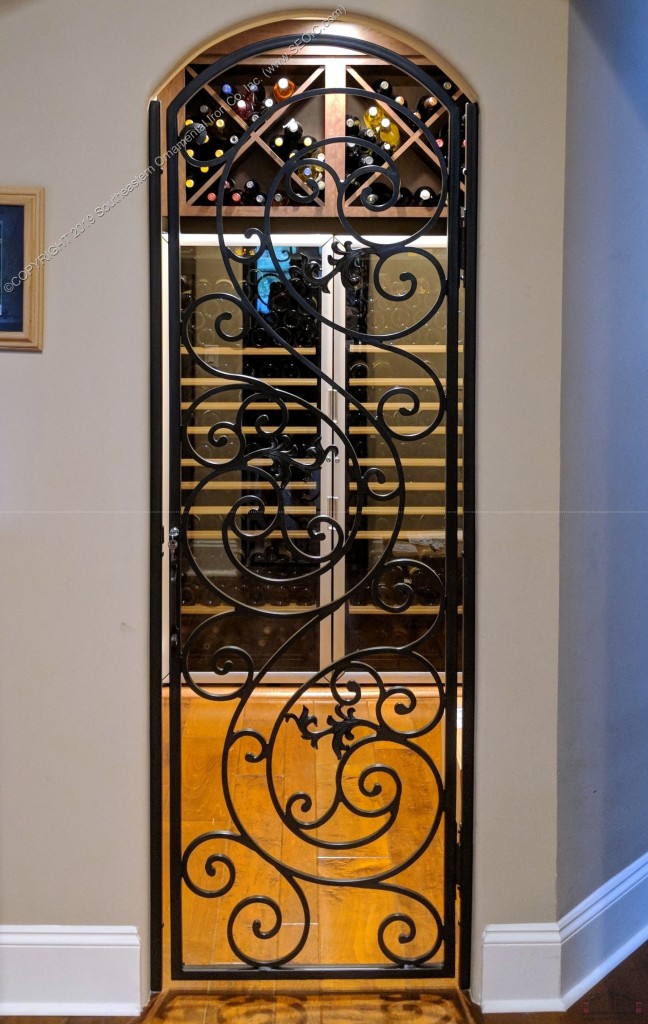 Wrought Iron Wine Doors Southeastern Ornamental Iron Works