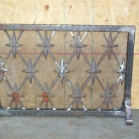 Custom Wrought Iron Fireplace Screen (FP-03)
