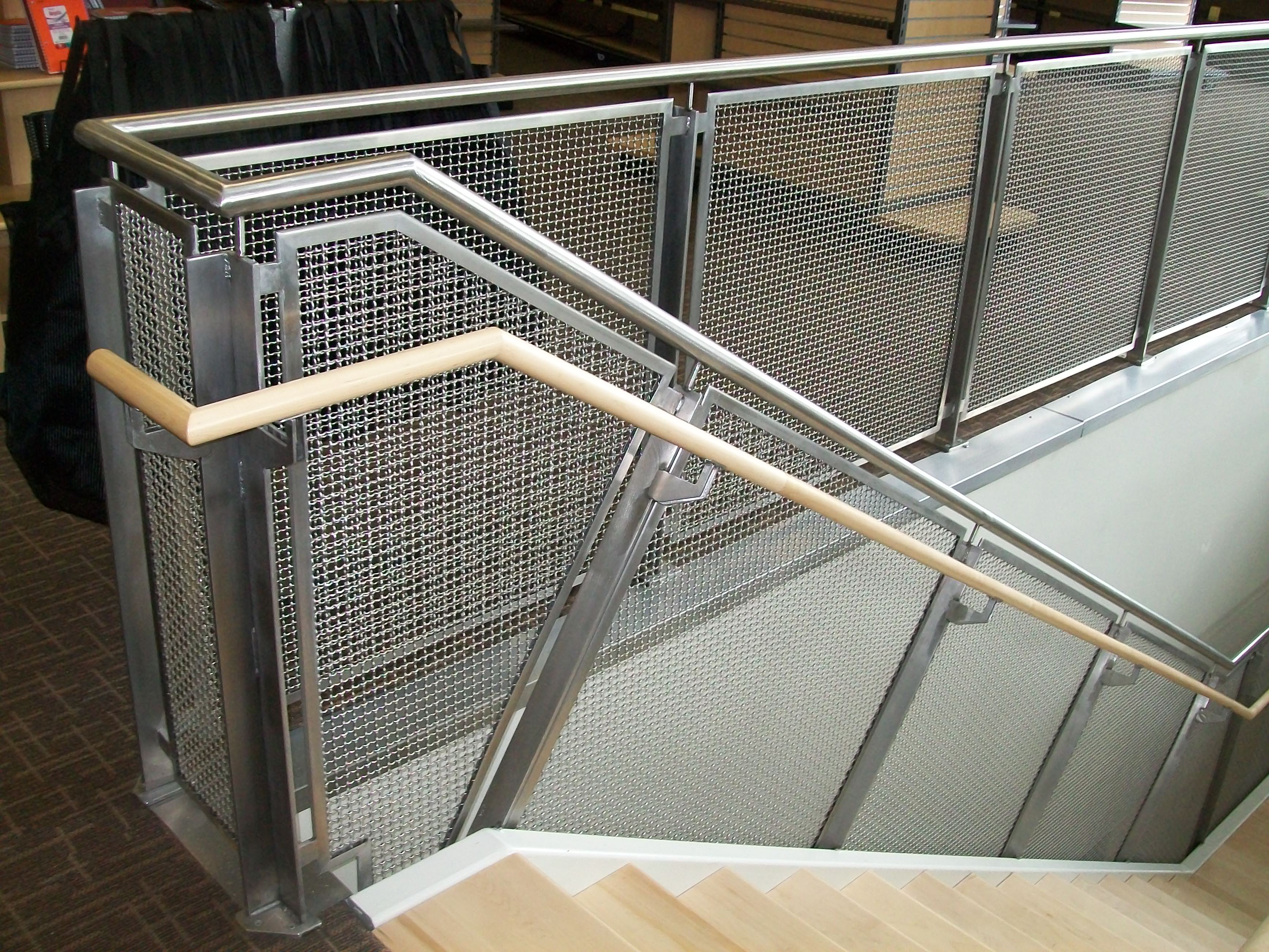 Stainless Mesh Infill Railing