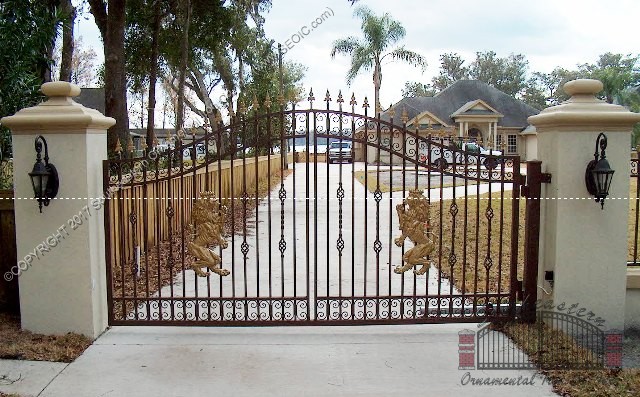 Custom Aluminum Driveway Gate (#VG-05)