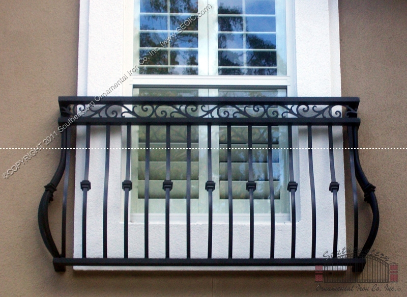 Custom Faux Balcony Railing (#R-135)