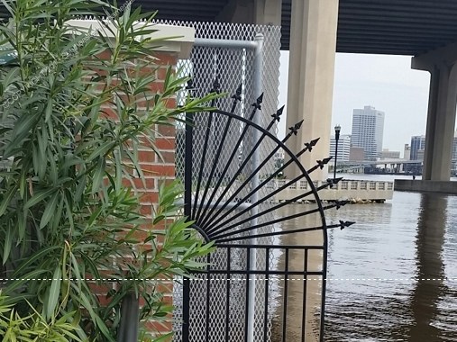Wrought Iron Starburst Fence (#F-36)