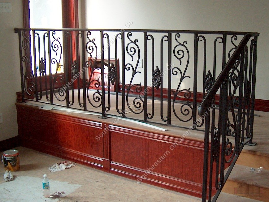 Wrought Iron Step and Guard Rail (#R-89)
