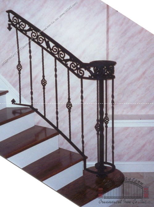 Wrought Iron Porch Railing (PR-15)