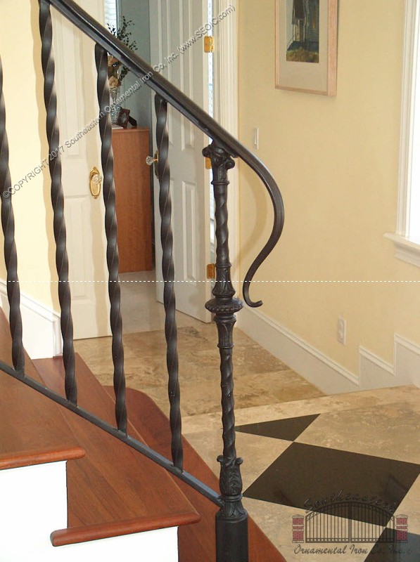 Wrought Iron Porch Railing (PR-16)