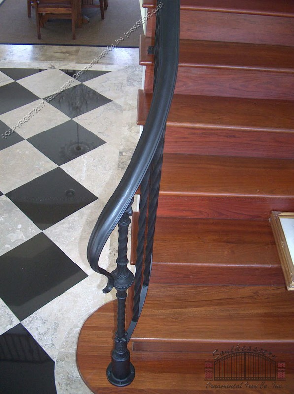 Wrought Iron Railing Turnout (PR-17)