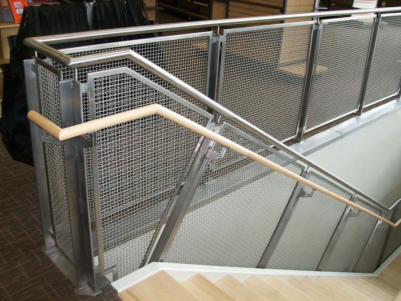 Stainless Mesh Infill Railing