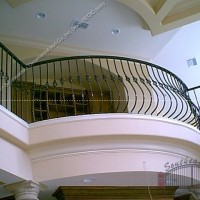 Interior Bellowed Iron Railing (#R-5)