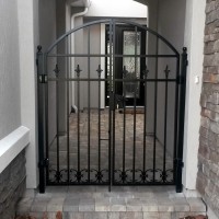 Aluminum/Wrought Iron Gate (WG-34)