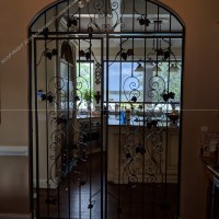 Custom Wrought Iron Wine Door (WD-20)