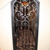 Custom Wrought Iron Wine Door (WD-02)