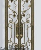 Custom Wrought Iron Wine Door (WD-01)