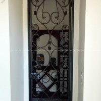 Custom Wrought Iron Wine Door (WD-10)