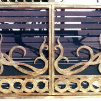 Custom Wrought Iron Fireplace Screen (FP-07)